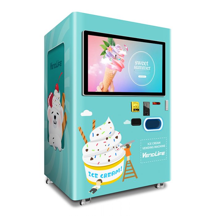 冰淇淋自动售货机/出售的冰淇淋自动售货机/机器人冰淇淋自动售货机